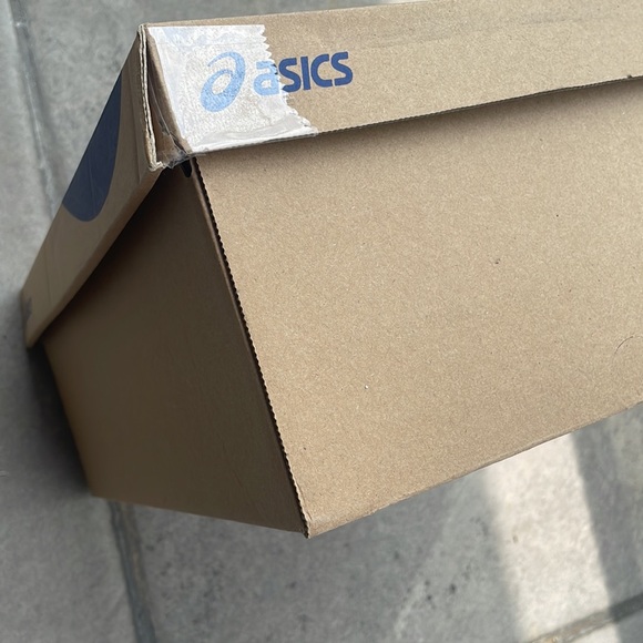 2 ASICS Empty Packaging Storage Dust Blue With Laces Backpack Plastic Bag & Box - Picture 4 of 11